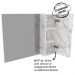 Conjunto Para Banheiro Armarios Com Cuba E Espelho BN10 Marmore Branco Tecno Mobili