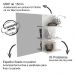 Conjunto Para Banheiro Armarios Com Cuba E Espelho BN5 Marmore Branco Tecno Mobili