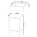 Conjunto Para Banheiro Gabinete Com Cuba e Espelheira Amendoa BN3630x41x42 Tecno Mobili