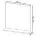 Conjunto Para Banheiro Gabinete Com Cuba e Espelheira Amendoa BN3630x41x42 Tecno Mobili