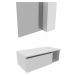 Conjunto Para Banheiro Gabinete E Espelheira BN3601x02 Branco Tecno Mobili