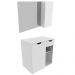 Conjunto Para Banheiro Gabinete E Espelheira BN3605x02 Branco Tecno Mobili