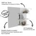 Conjunto Para Banheiro Gabinete E Espelheira BN3606x08 Branco Tecno Mobili