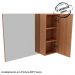 Conjunto Para Banheiro Gabinete E Espelheira BN3607x02 Amendoa Branco Tecno Mobili
