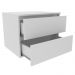 Conjunto Para Banheiro Gabinete E Espelheira BN3607x02 Branco Tecno Mobili