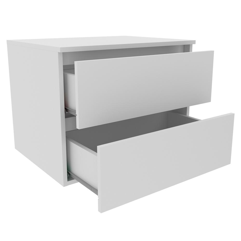 Conjunto Para Banheiro Gabinete E Espelheira BN3607x02 Branco Tecno Mobili