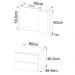 Conjunto Para Banheiro Gabinete E Espelheira BN3607x02 Marmore Branco Tecno Mobili