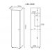 Conjunto de Armários para Lavanderia 03 Peças CJ2 Branco Tecno Mobili