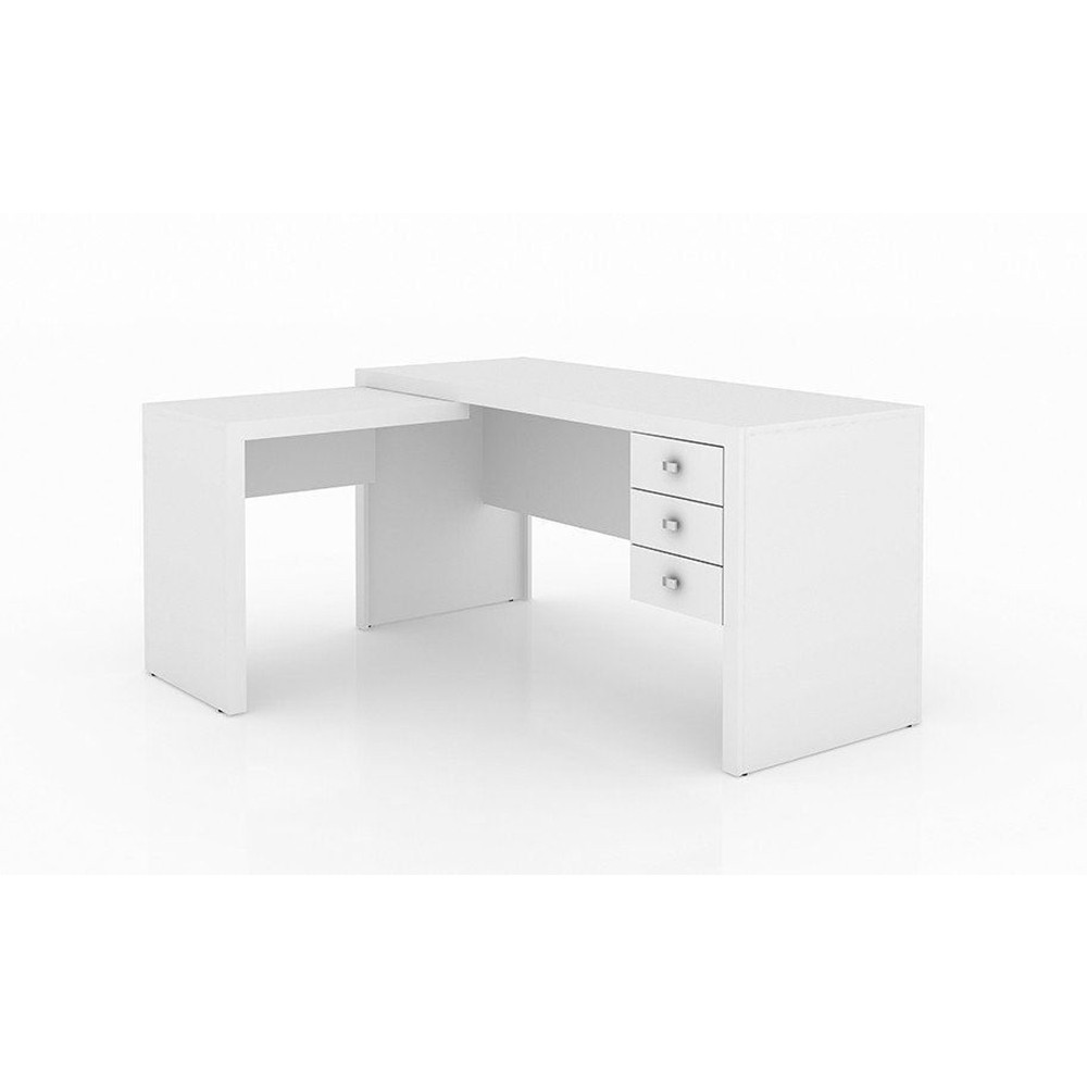 Escritório Completo 06 Peças Branco - Tecno Mobili