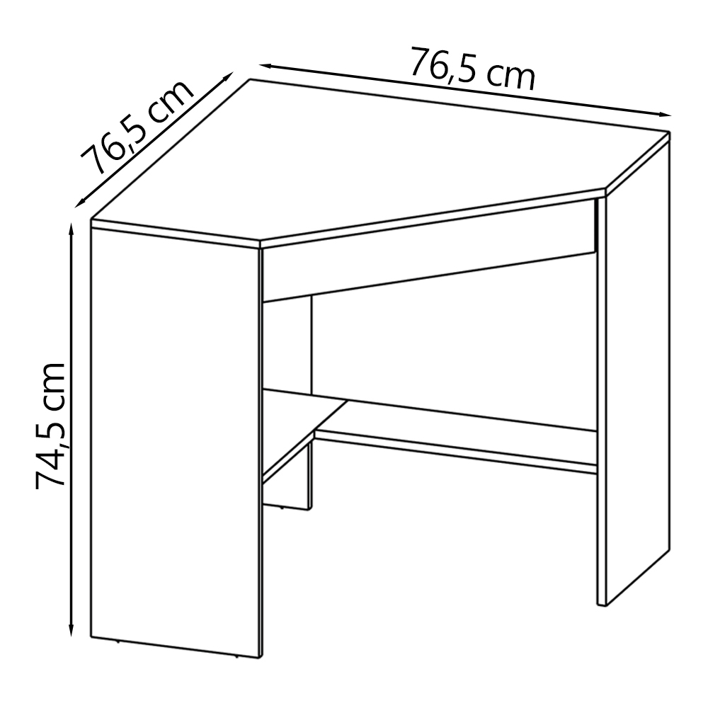 Escrivaninha Armario E Balcao Para Escritorio Branco ME41X69X03X10 Tecno Mobili