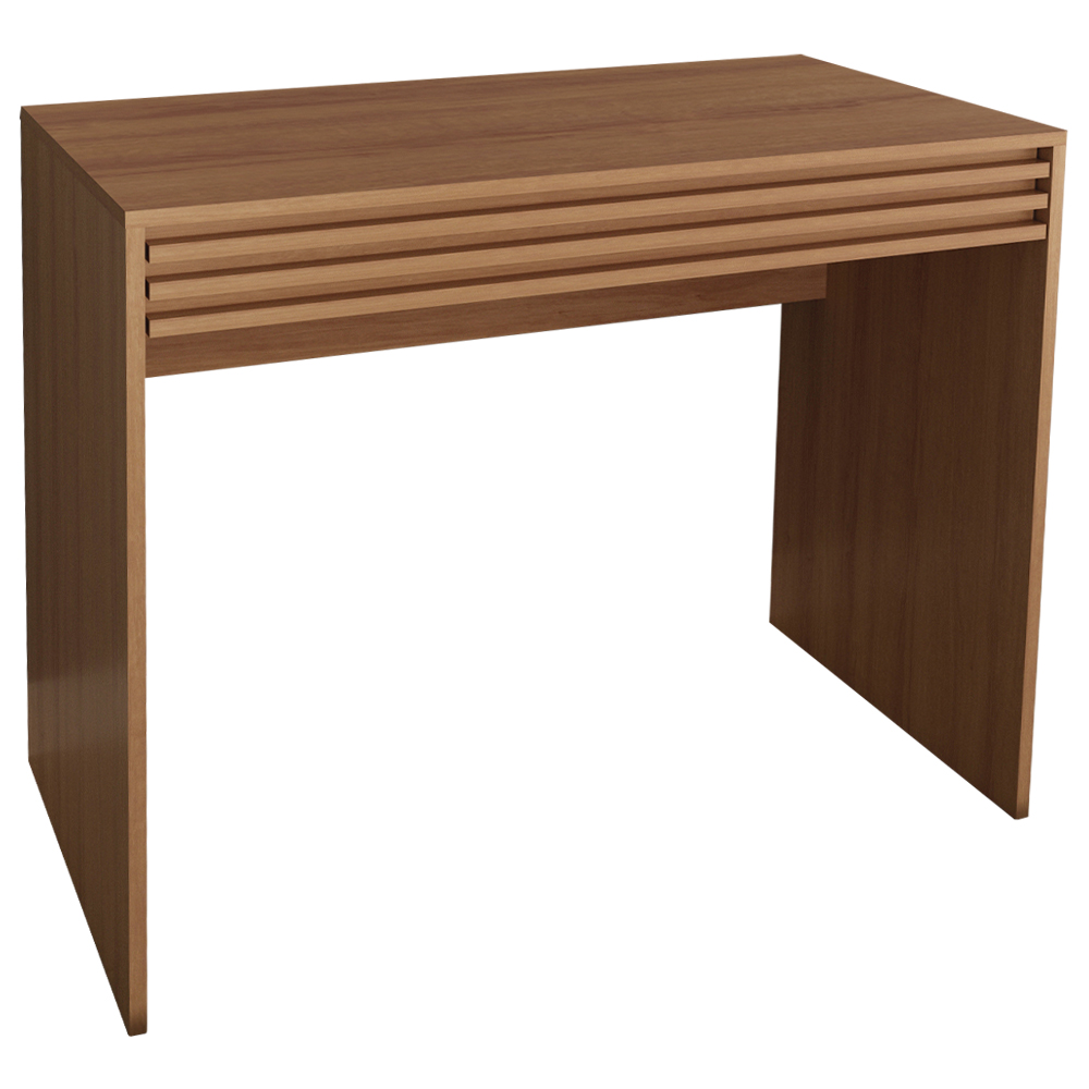 Escrivaninha Mesa Escritorio 1 Gaveta Ripada ME4173 Amendoa Tecno Mobili