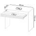 Escrivaninha Mesa Escritorio 1 Gaveta Ripada ME4173 Branco Tecno Mobili