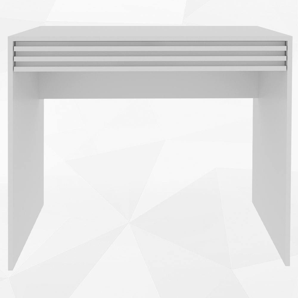 Escrivaninha Mesa Escritorio 1 Gaveta Ripada ME4173 Branco Tecno Mobili