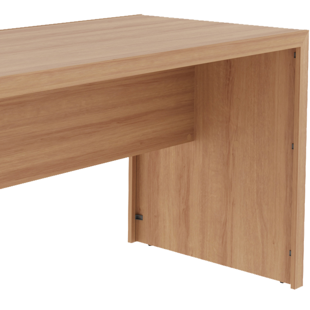 Escrivaninha Mesa Escritorio 180 cm ME4185 Amendoa Tecno Mobili