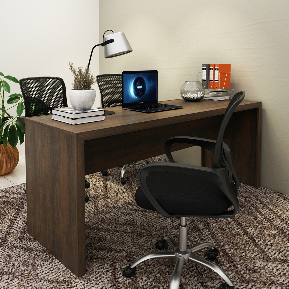 Escrivaninha Mesa Escritorio 180 cm ME4185 Rustico Tecno Mobili