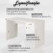 Escrivaninha Mesa Escritorio 2 gavetas ME4165 Branco Tecno Mobili