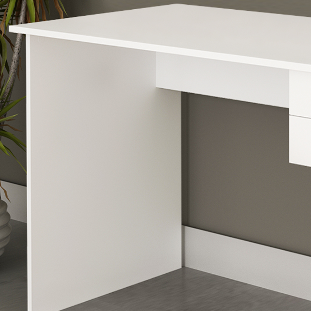 Escrivaninha Mesa Escritorio 2 gavetas ME4165 Branco Tecno Mobili