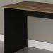 Escrivaninha Mesa Escritorio 2 gavetas ME4165 Nogal Preto Tecno Mobili