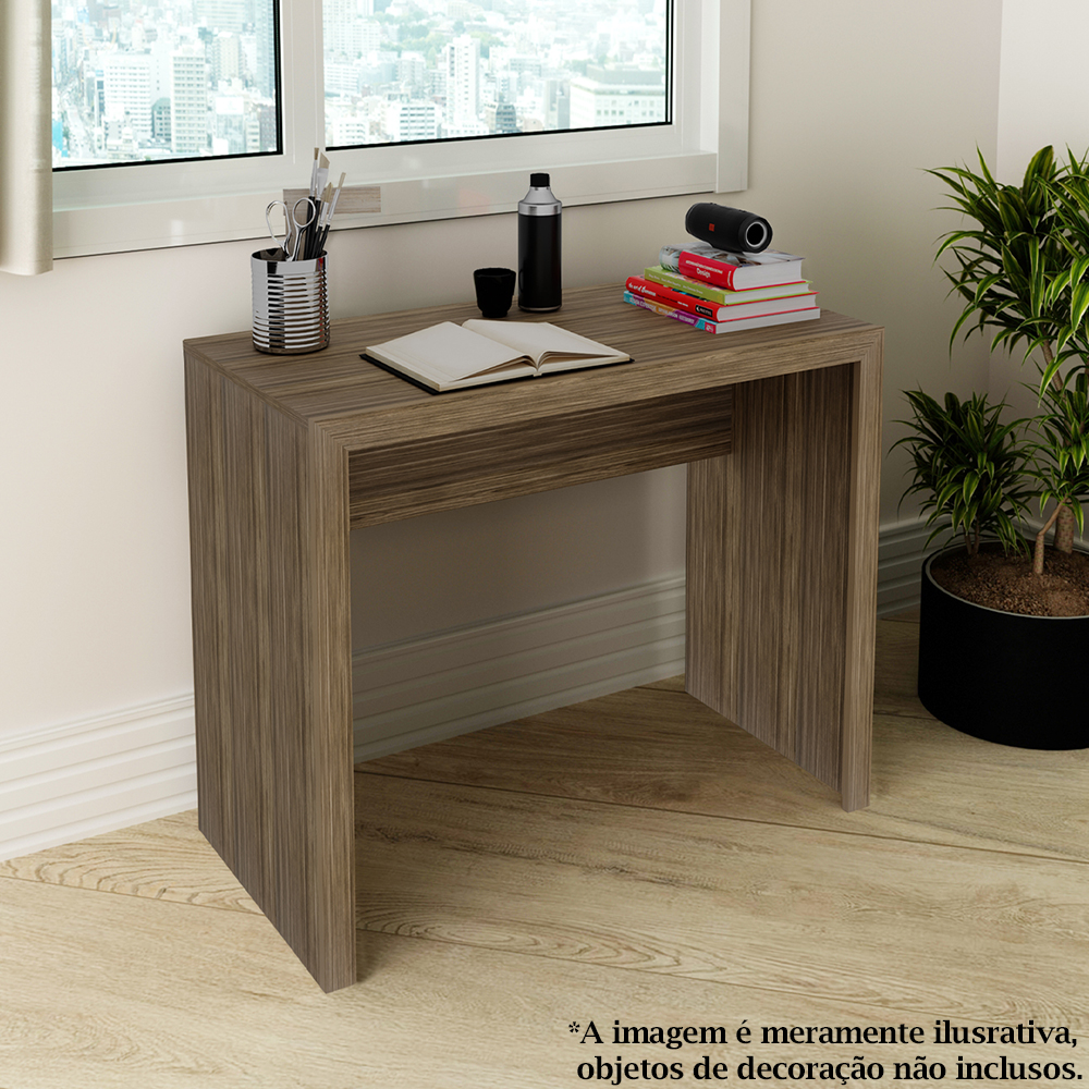 Escrivaninha Mesa Escritorio ME4139 Nogal Tecno Mobili