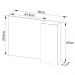 Espelheira Para Banheiro 1 Porta BN3602 Branco Tecno Mobili