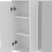 Espelheira Para Banheiro 60 cm 1 Porta BN3648 Branca Tecno Mobili