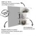 Espelheira Para Banheiro BN3608 Marmore Branco Tecno Mobili