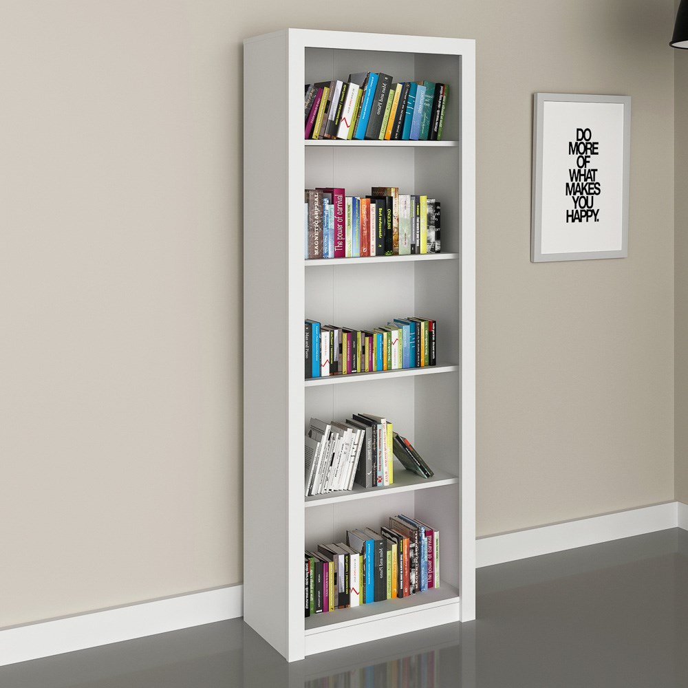 Estante Livreiro Multiuso 4 Prateleiras ME4104 Branco - Tecno Mobili