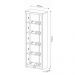 Estante Livreiro Multiuso 4 Prateleiras ME4104 Branco - Tecno Mobili