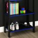 Estante Multiuso 5 Prateleiras ME4166 Preto Azul Tecno Mobili