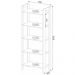 Estante Multiuso AZ1005 Branco/Nogal - Tecno Mobili