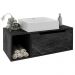 Gabinete 1 Porta Com Cuba Para Banheiro BN3600x44 Marmore Lunar Tecno Mobili
