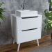 Gabinete 2 Gavetas Com Cuba Para Banheiro BN3600x39 Branco Tecno Mobili