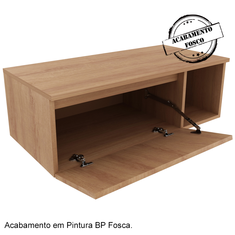Gabinete Com Cuba Para Banheiro BN3600x01 Amendoa Tecno Mobili