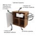 Gabinete Com Cuba Para Banheiro BN3600x05 Amendoa Branco Tecno Mobili