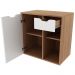 Gabinete Com Cuba Para Banheiro BN3600x05 Amendoa Branco Tecno Mobili