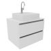 Gabinete Com Cuba Para Banheiro BN3600x07 Branco Tecno Mobili