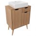 Gabinete Com Cuba Para Banheiro BN3600x37 Amendoa Tecno Mobili