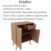 Gabinete Com Cuba Para Banheiro BN3600x37 Amendoa Tecno Mobili