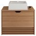 Gabinete Com Cuba Para Banheiro BN3630x13 Amendoa Tecno Mobili