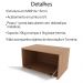 Gabinete Com Cuba Para Banheiro BN3630x46 Amendoa Branco Tecno Mobili