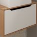 Gabinete Com Cuba Para Banheiro BN3630x46 Amendoa Branco Tecno Mobili