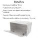 Gabinete Com Cuba Para Banheiro BN3630x46 Marmore Branco Tecno Mobili