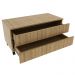 Gabinete Para Banheiro 2 Gavetas BN3603 Amendoa Tecno Mobili