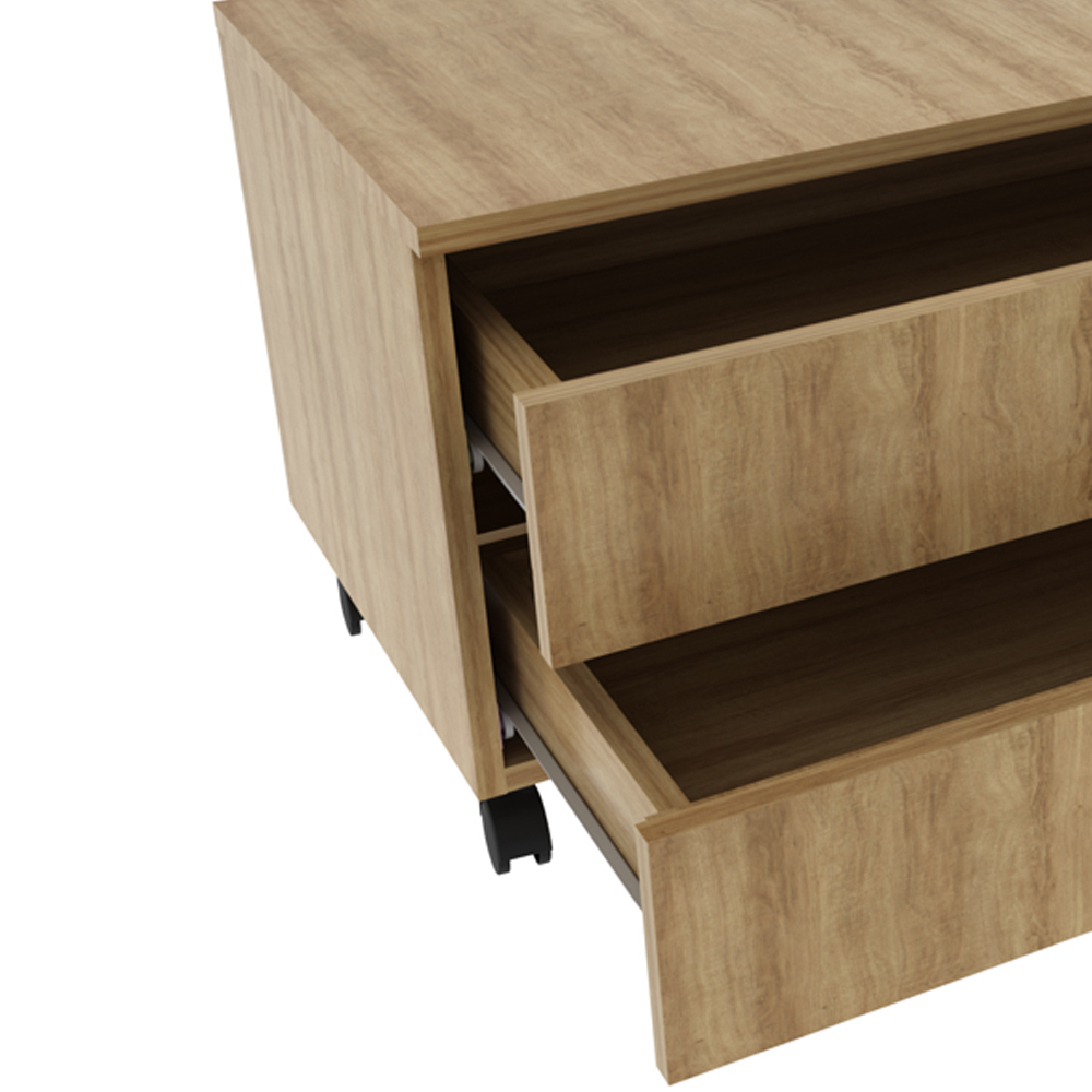 Gabinete Para Banheiro 2 Gavetas BN3603 Amendoa Tecno Mobili