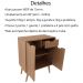 Gabinete Para Banheiro 2 Portas 1 Gaveta BN3637 Amendoa Tecno Mobili