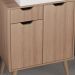 Gabinete Para Banheiro 2 Portas 1 Gaveta BN3637 Amendoa Tecno Mobili