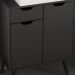 Gabinete Para Banheiro 2 Portas 1 Gaveta BN3637 Preto Tecno Mobili