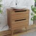 Gabinete Para Banheiro 60 cm Com 2 Gavetas BN3639 Amendoa Tecno Mobili