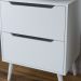 Gabinete Para Banheiro 60 cm Com 2 Gavetas BN3639 Branco Tecno Mobili