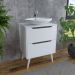 Gabinete Para Banheiro 60 cm Com 2 Gavetas BN3639 Branco Tecno Mobili